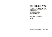 Biuletyn Absolwenta nr 1 – 1991