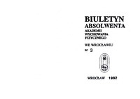 Biuletyn Absolwenta nr 3 – 1992