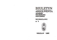 Biuletyn Absolwenta nr 4 – 1992